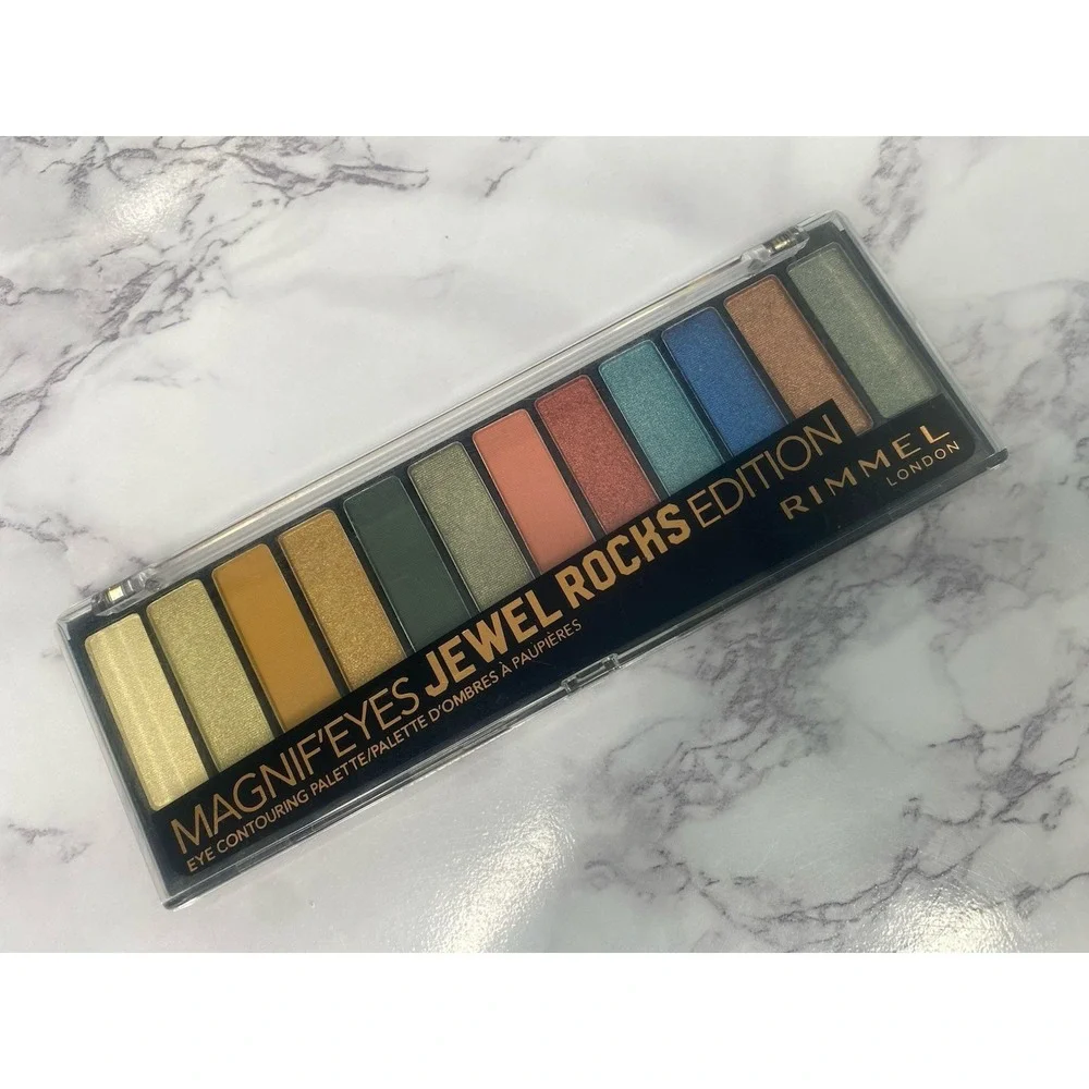 Rimmel Magnif'eyes Jewel Rocks Eyeshadow Palette Yellow Gold‎ Green